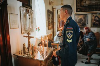 Личный состав института принял участие в престольном празднике Храма святого мученика Иоанна Воина