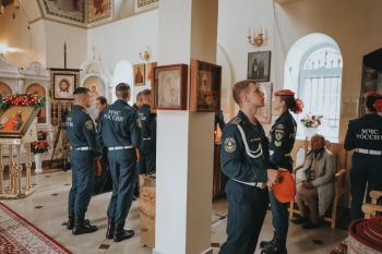 Личный состав института принял участие в престольном празднике Храма святого мученика Иоанна Воина