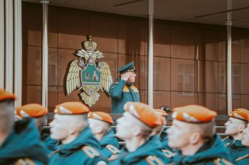 Традиционное еженедельное построение личного состава 