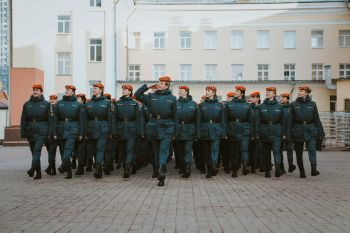 Традиционное еженедельное построение личного состава 