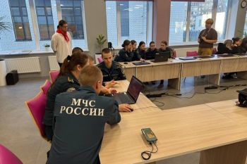 Курсанты и студенты института приняли участие в I муниципальном этапе региональных соревнований по первой помощи