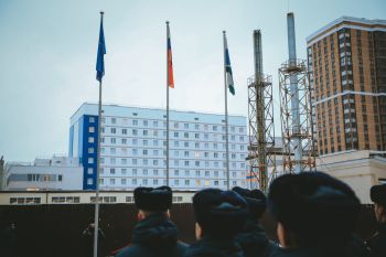 В Уральском институте ГПС МЧС России состоялось еженедельное построение личного состава