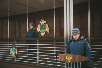 В Уральском институте ГПС МЧС России состоялось еженедельное построение личного состава