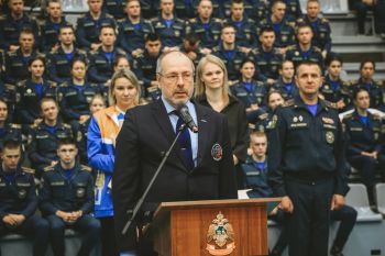 Стартовал турнир по волейболу среди вузов МЧС России