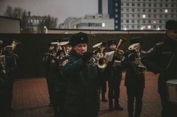 В институте прошло еженедельное построение В институте прошло еженедельное построение