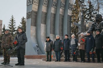 Личный состав института принял участие в траурной церемонии, посвященной 46-й годовщине ввода советских войск в Афганистан
