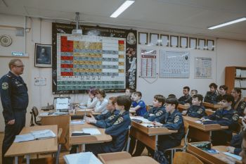 Преподаватели кафедры АСПЗ провели для кадетов увлекательный урок по пожарной безопасности Преподаватели кафедры АСПЗ провели для кадетов увлекательный урок по пожарной безопасности