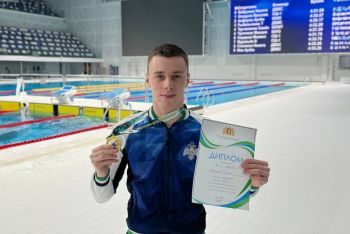 Победа курсанта института на Кубке области по плаванию