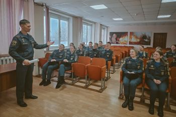 Личный состав института провел практическое занятие совместно с ФГКУ «Специальное управление ФПС № 49 МЧС России»