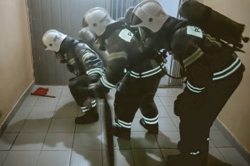 На кафедре Пожаротушения и аварийно-спасательных работ прошли практические занятия