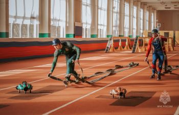 Команда Уральского института ГПС МЧС России по пожарно-спасательному спорту стала серебряным призером на Всероссийских соревнованиях в Омске