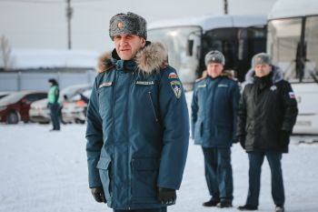 На территории учебно-спасательного центра Большое Седельниково  института прошли комплексные пожарно-тактические учения