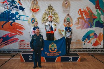 На Сибирской земле определили сильнейших лыжников среди вузов МЧС России