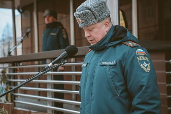 В Уральском институте ГПС МЧС России состоялось еженедельное построение