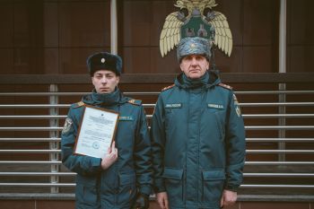 В Уральском институте ГПС МЧС России состоялось еженедельное построение