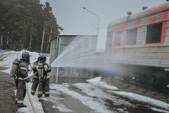 Практическое занятие по аварийно‑спасательным работам на ж/д транспорте