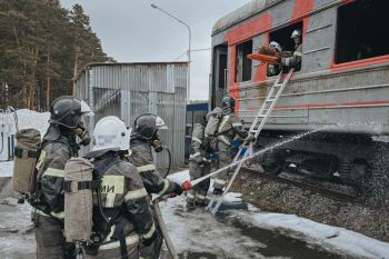 Практическое занятие по аварийно‑спасательным работам на ж/д транспорте