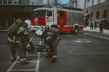 Как в институте отработали тактику тушения пожаров