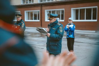 В институте прошли соревнования по боевому развертыванию