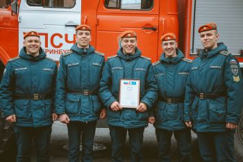 В институте прошли соревнования по боевому развертыванию