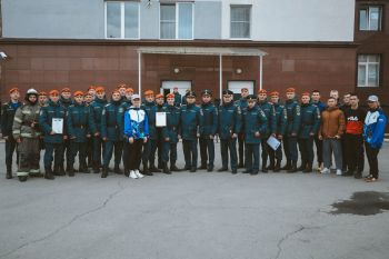 В институте прошли соревнования по боевому развертыванию