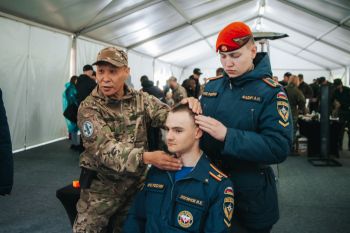 Курсанты на полигоне «Свердловский» приняли участие в приемах первой помощи