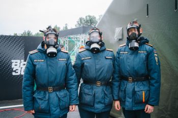 Курсанты на полигоне «Свердловский» приняли участие в приемах первой помощи