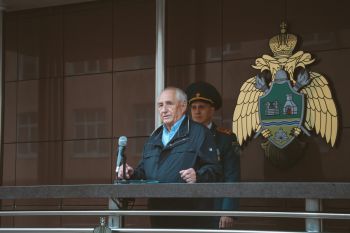 Торжественное построение в Уральском институте ГПС МЧС России ко Дню России