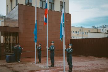 В Уральском институте ГПС МЧС России прошло еженедельное построение