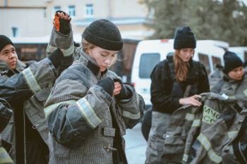 Первокурсники прошли испытание на право ношения оранжевого берета Первокурсники прошли испытание на право ношения оранжевого берета