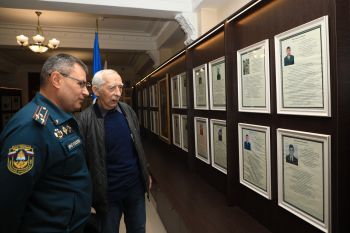Визит выпускника и ветерана пожарной службы: в Уральском институте ГПС МЧС России побывал Виктор Гаврилович Мурзенко