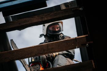 На полигоне Уральского института ГПС МЧС России прошли пожарно тактические учения с курсантами выпускных курсов