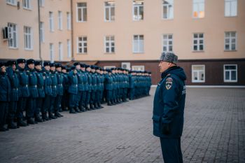 В институте состоялось традиционное утреннее построение В институте состоялось традиционное утреннее построение