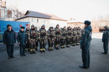 В институте определили победителей конкурса «Лучшее звено газодымозащитной службы»