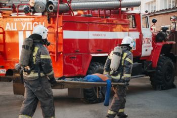 В институте определили победителей конкурса «Лучшее звено газодымозащитной службы»