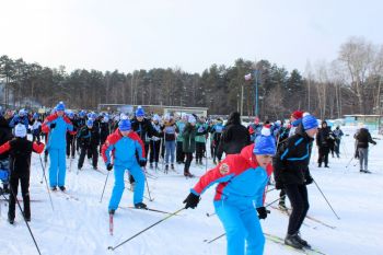 Личный состав института принял участие в Лыжне России-2020