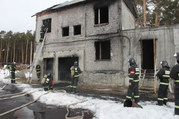 В институте прошли пожарно-тактические учения 