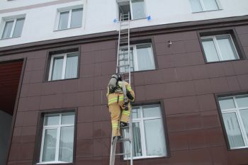 Пожарно-тактические учения c выпускным курсом факультета пожарной безопасности