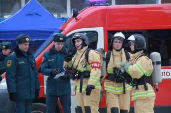 Пожарно-тактические учения c выпускным курсом факультета пожарной безопасности