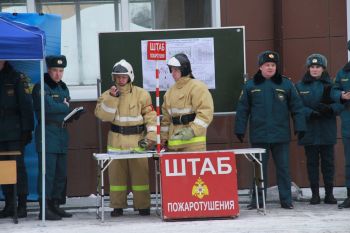 Пожарно-тактические учения c выпускным курсом факультета пожарной безопасности