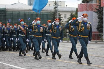 Личный состав института принял участие в генеральной репетиции парада Победы