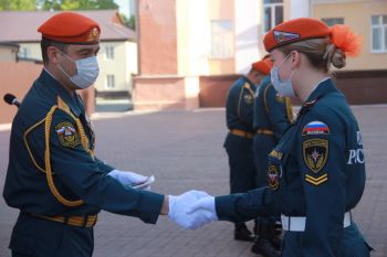 Личный состав института принял участие в генеральной репетиции парада Победы