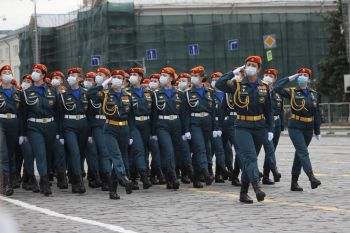 Личный состав института принял участие в генеральной репетиции парада Победы