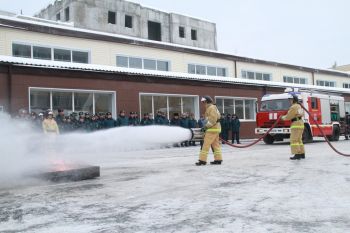 Пожарно-тактические учения c выпускным курсом факультета пожарной безопасности