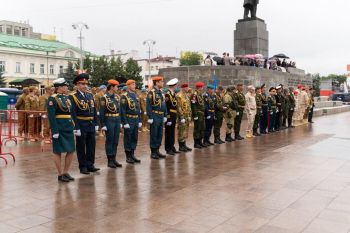 Парадные расчёты Уральского института ГПС МЧС России стали участниками военного парада Победы