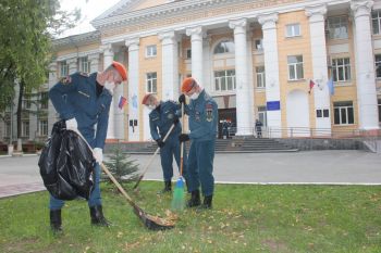 Курсанты приняли участие в экологической акции "Зелёная Россия"