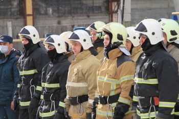 На территории учебного центра прошли соревнования по профессиональному мастерству пожарных 