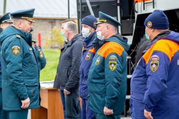 Модифицированный вездеход «Бурлак» представлен заместителю Министра МЧС России Гречушкину Н.Н.