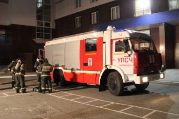 Пятикурсники отработали тушение условного пожара в учебном корпусе вуза 