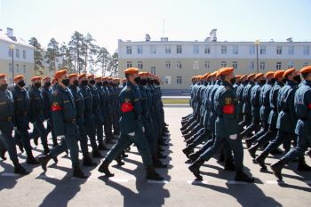 Парадные расчеты вуза приняли участие в первой гарнизонной тренировке Парада Победы 